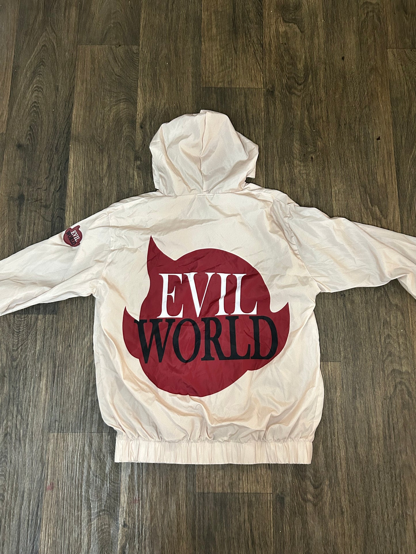 windbreaker cream jacket