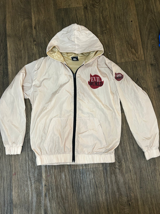 windbreaker cream jacket