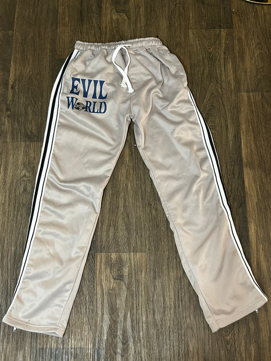 grey track pants